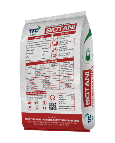 Phân hữu cơ BIOTANI - Chuyên dùng cho cây DỪA