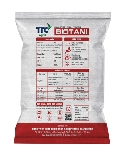 Phân hữu cơ vi sinh BIOTANI